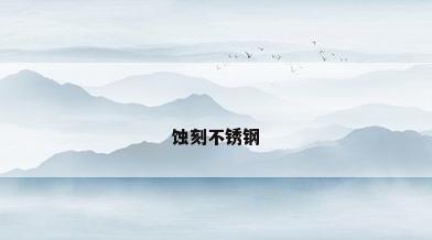 蚀刻不锈钢