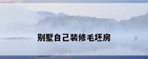别墅自己装修毛坯房