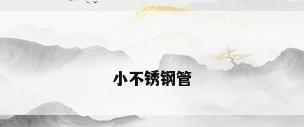 小不锈钢管