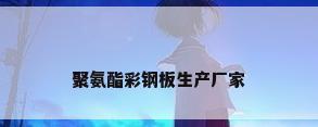 聚氨酯彩钢板生产厂家