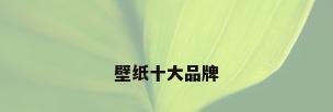 壁纸十大品牌
