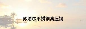 苏泊尔不锈钢高压锅