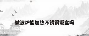 微波炉能加热不锈钢饭盒吗