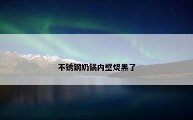 不锈钢奶锅内壁烧黑了