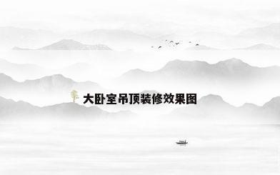大卧室吊顶装修效果图