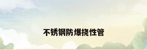 不锈钢防爆挠性管
