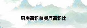 厨房面积和餐厅面积比