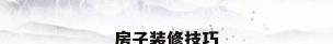 房子装修技巧
