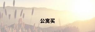 公寓买