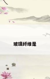 玻璃纤维是