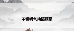 不锈钢气动隔膜泵