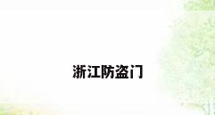 浙江防盗门