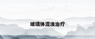玻璃体混浊治疗