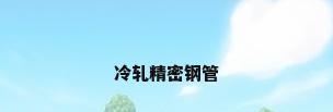 冷轧精密钢管