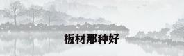板材那种好