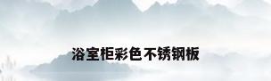 浴室柜彩色不锈钢板