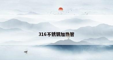 316不锈钢加热管