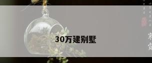 30万建别墅