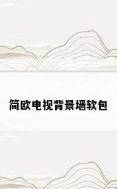 简欧电视背景墙软包