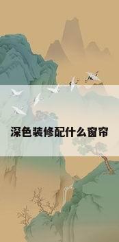 深色装修配什么窗帘