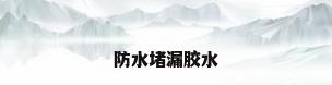 防水堵漏胶水