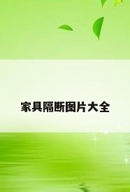 家具隔断图片大全