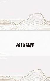 吊顶插座