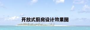 开放式厨房设计效果图