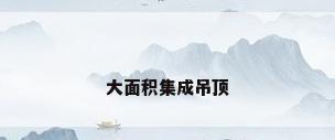 大面积集成吊顶