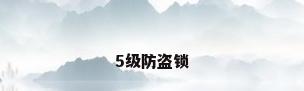 5级防盗锁