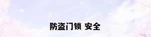 防盗门锁 安全