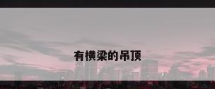 有横梁的吊顶