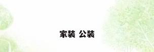 家装 公装
