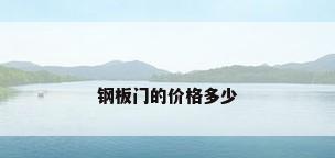 钢板门的价格多少