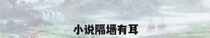 小说隔墙有耳
