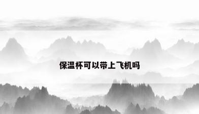 保温杯可以带上飞机吗