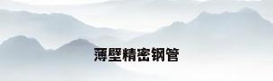 薄壁精密钢管