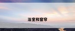 浴室和窗帘