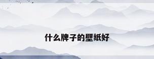 什么牌子的壁纸好