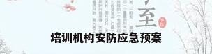 培训机构安防应急预案