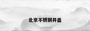 北京不锈钢井盖