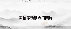 实拍不锈钢大门图片