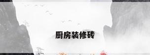 厨房装修砖