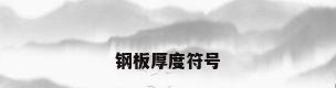 钢板厚度符号