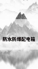 防水防爆配电箱