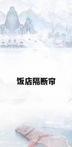 饭店隔断帘