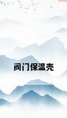 阀门保温壳