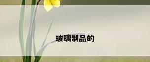 玻璃制品的