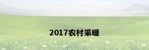 2017农村采暖