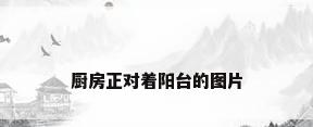 厨房正对着阳台的图片